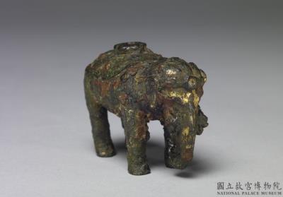 图片[2]-Gilt bronze in the form of an elephant, Ming dynasty-China Archive